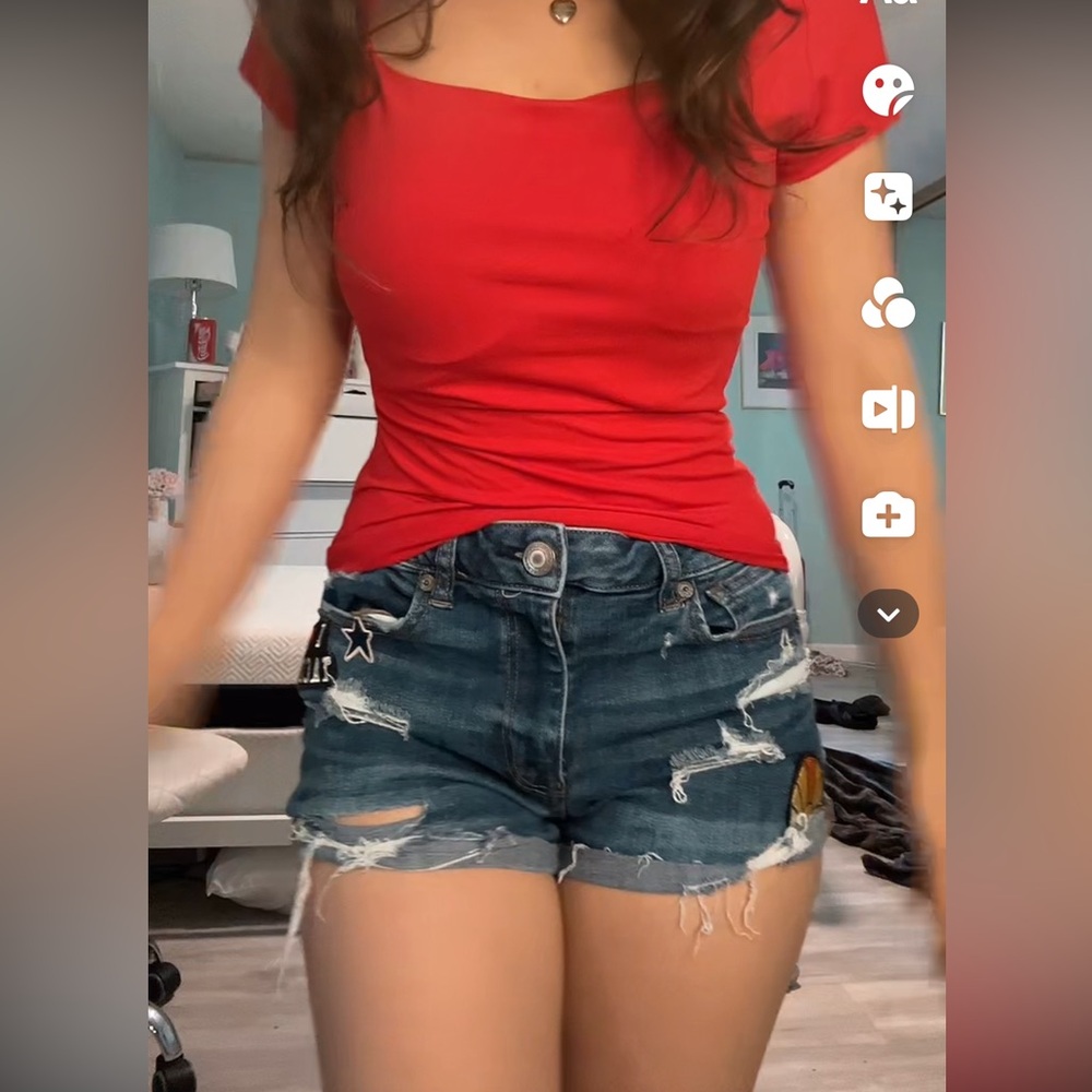 amercian eagle jean shorts